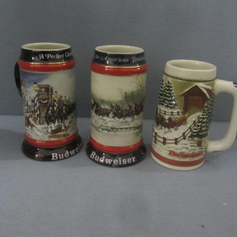lot 60 image: Budweiser Beer Steins