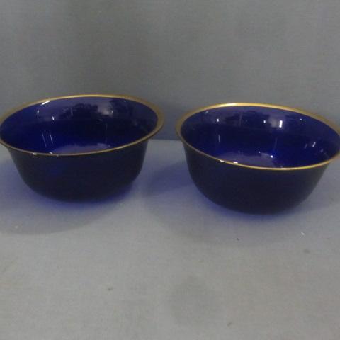 lot 67 image: Cobalt Blue Bowls