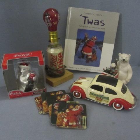 lot 77 image: Coca-Cola VW Bug, Ornament, Lamp