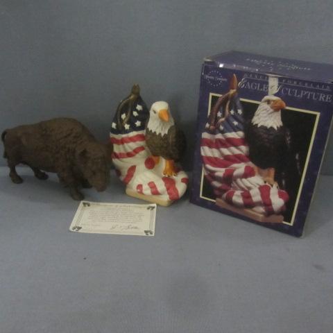 lot 85 image: Buffalo Bank, Eagle Sculpture