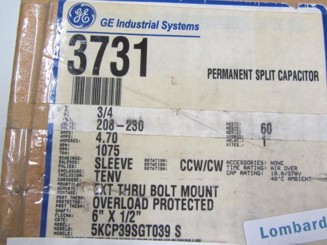 lot 168 image: Permanent Split Capacitor Motor
