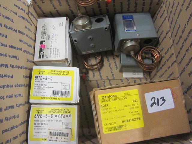 lot 242 image: Expansion Valves, Pressure Controls