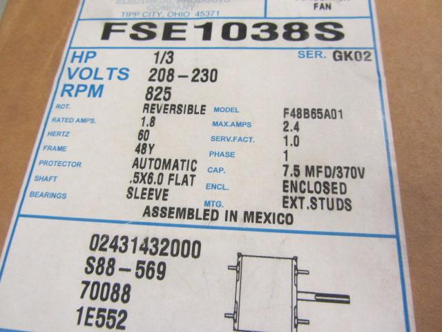 lot 254 image: Outdoor Condenser Fan Motor