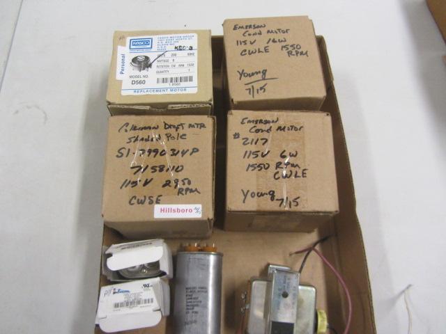 lot 335 image: Motors, Transformer, Capacitors