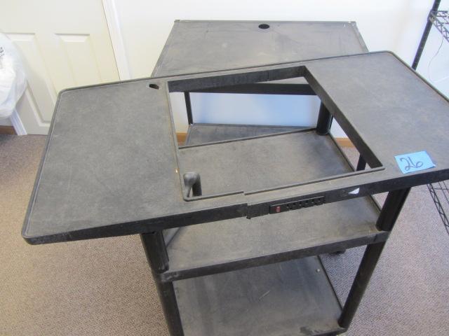 Plastic & Metal AV Cart