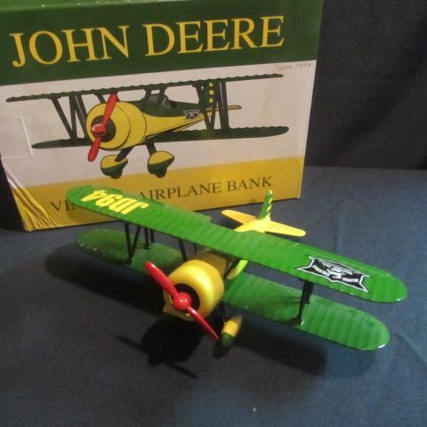 lot 53 image: John Deere Collector Airplane Bank