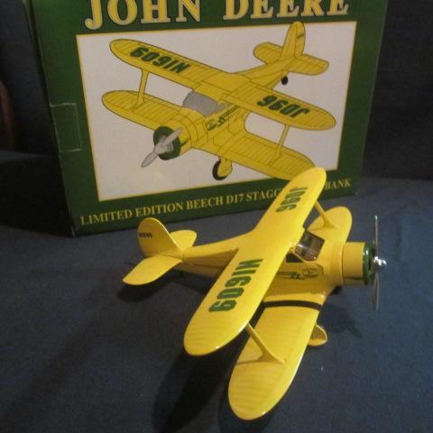 lot 55 image: John Deere Collector Airplane Bank