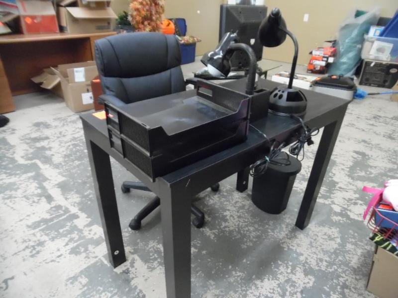 Office Desk and Chair W Accessories