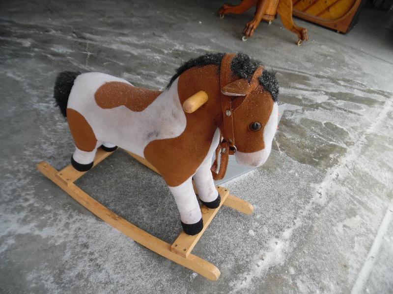 lot 14 image: Vintage Rocking Horse
