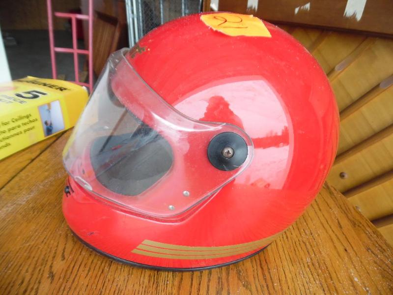 lot 21 image: Vintage Snowmobile Helmet