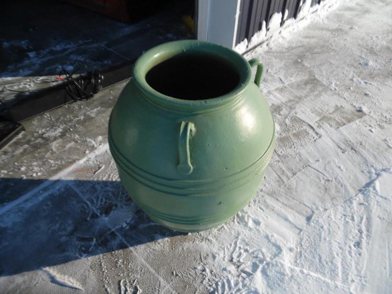 lot 30 image: Large Clay Pot Vase