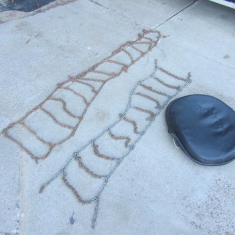 lot 105 image: Tractor Seat, Tire Chains