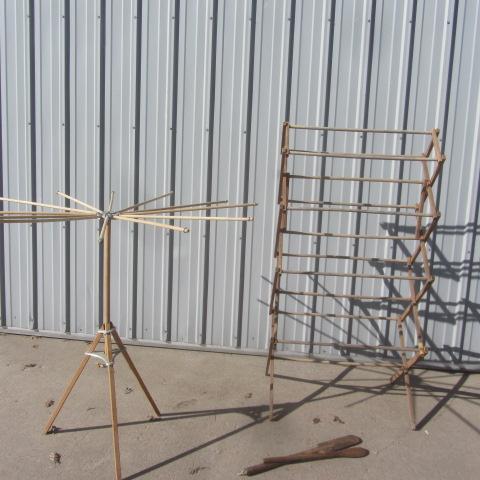 lot 106 image: Vintage Laundry Racks & Paddles