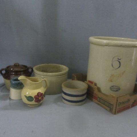 lot 114 image: Red Wing Crock Watts Pitcher