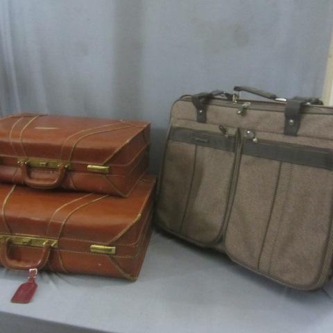 lot 123 image: Samsonite, Leather-Hyde Luggage