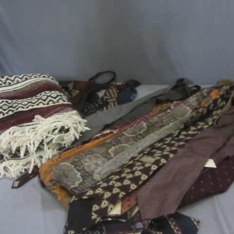 lot 127 image: Mens Neckties, Blanket