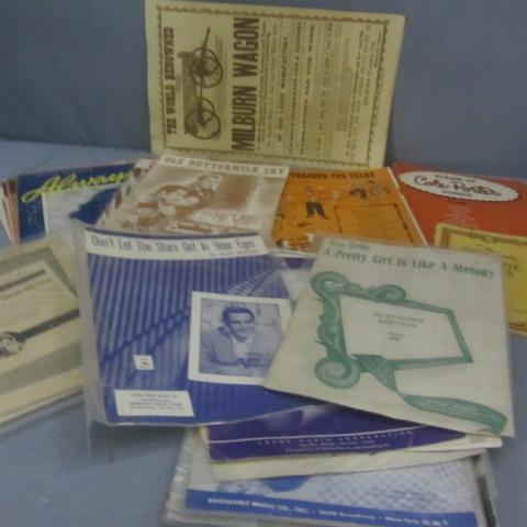 lot 65 image: Vintage Sheet Music