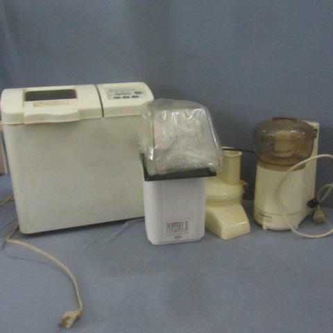 lot 75 image: Popcorn, Food Processor, Bread Machine