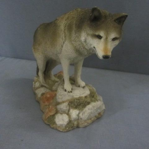 lot 84 image: Sand-Cast Wolf Figures