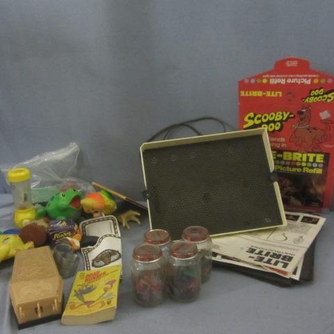 lot 86 image: Lite-Brite, Squeaky Toys, Books