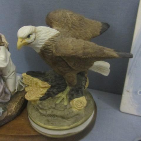 lot 98 image: Eagle Figure, Footprints, Cross, Clock