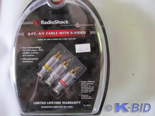 Brand new in box 6 foot AV cable w...