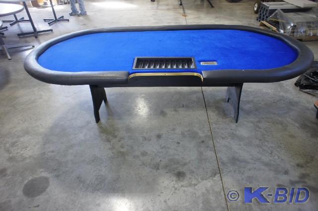 lot 36 image: Full Size Poker table  with chip r...