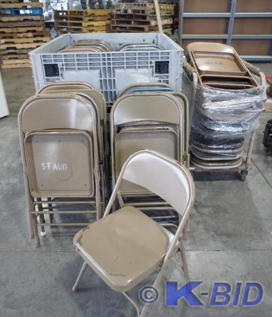 lot 4 image: Huge Lot of (70) Total Metal Foldin...