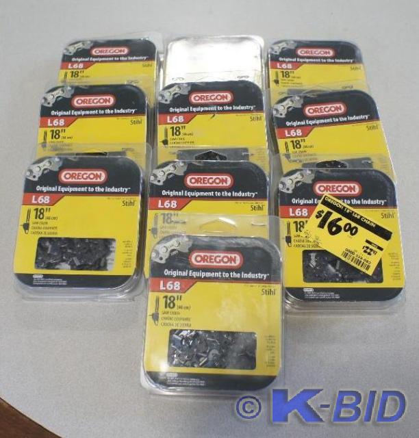 lot 45 image: Lot of (10) Oregon (L68) 18 Chain ...