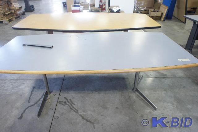 lot 54 image: Lot of (2) Conference Tables 7 x 9...