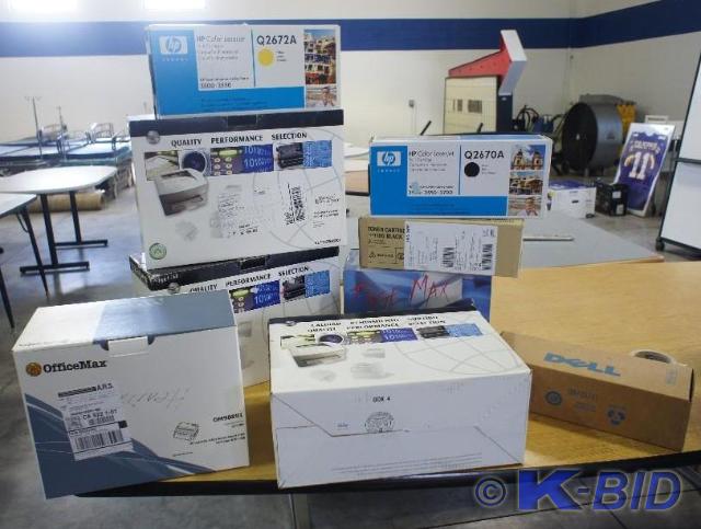 lot 68 image: Lot of (9) Boxes of Ink Toner  var...