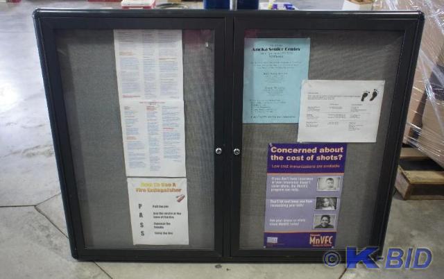 lot 81 image: Enclosed Wall Advertising board  2...