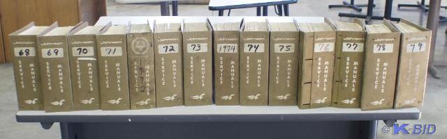 lot 95 image: Huge Lot of Vintage Johnson Boat Ma...
