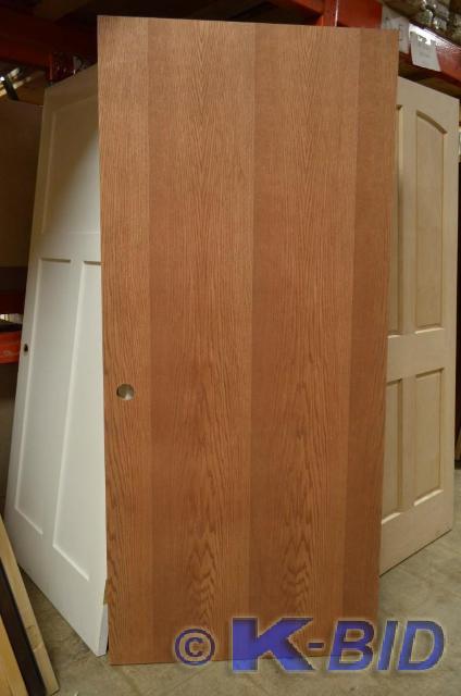 lot 30 image: 36 Prefinished Oak Door slab Hollo...