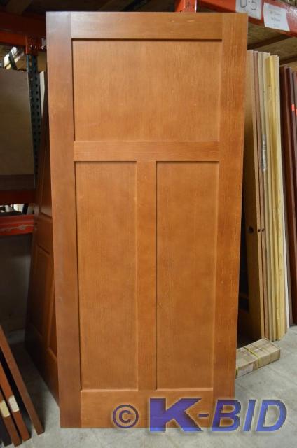 lot 34 image: 36 Prefinished&nbspPoplar door sl...