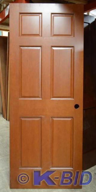 lot 46 image: 32 Cherry door slab Lockset ready ...