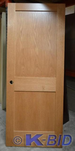lot 48 image: 32 Oak door slab Solid Core Lockse...