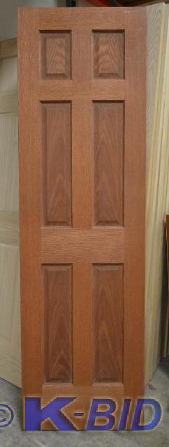 lot 55 image: 24 Prefinished&nbspOak slab door ...