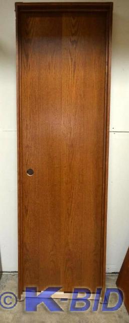 lot 59 image: 24 Prehung Oak door Right-hand swi...