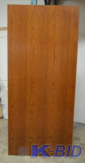 lot 60 image: 36 Prefinished Oak door slab Hollo...