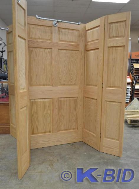 lot 61 image: Homemade display rack made of oak d...