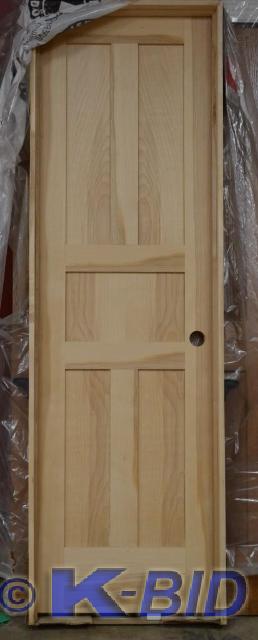 lot 81 image: 24 Prehung&nbspHickory 5-panel Ri...