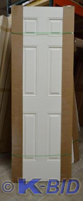 lot 82 image: 28 White door slab 6-panel  G...