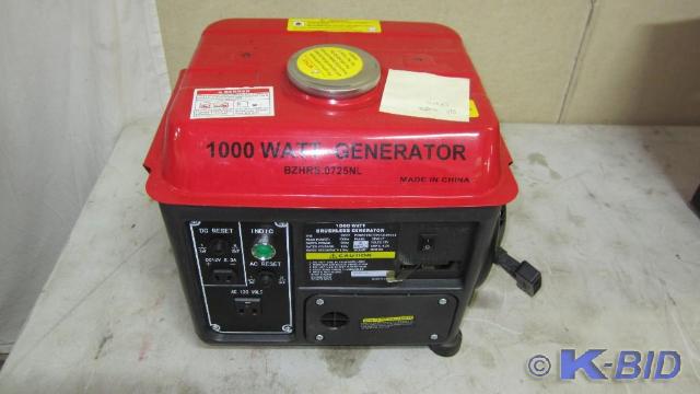 2 Hp 1000 watt generator, marked as...