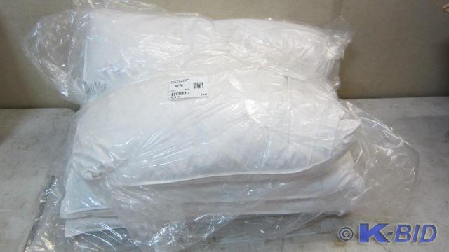6 feather pillows, look new