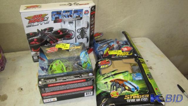 4 Air Hogs Rc vehicles