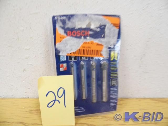 lot 29 image: Bosch 4 Piece Glass & Tile Bits...