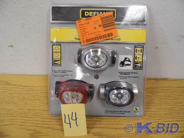 lot 44 image: Difiant 5 LED Headlight Pack