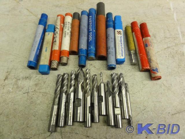 lot 101 image: (24) Assorted End Mills  532...