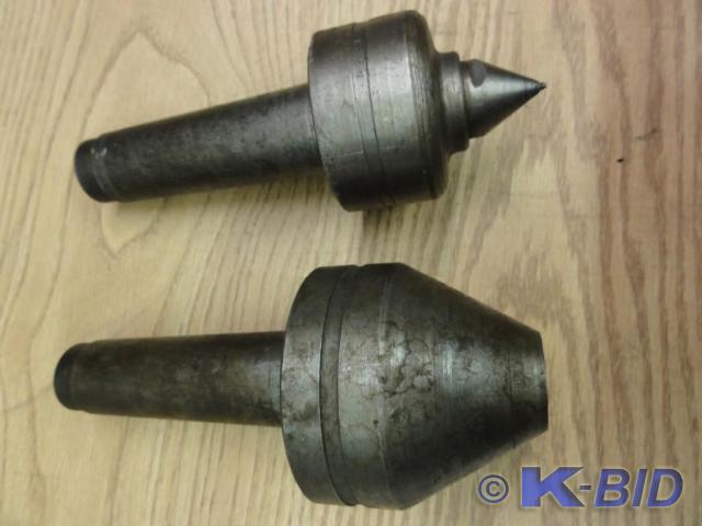lot 122 image: (2) #5 Taper Live Centers Bull Nose...